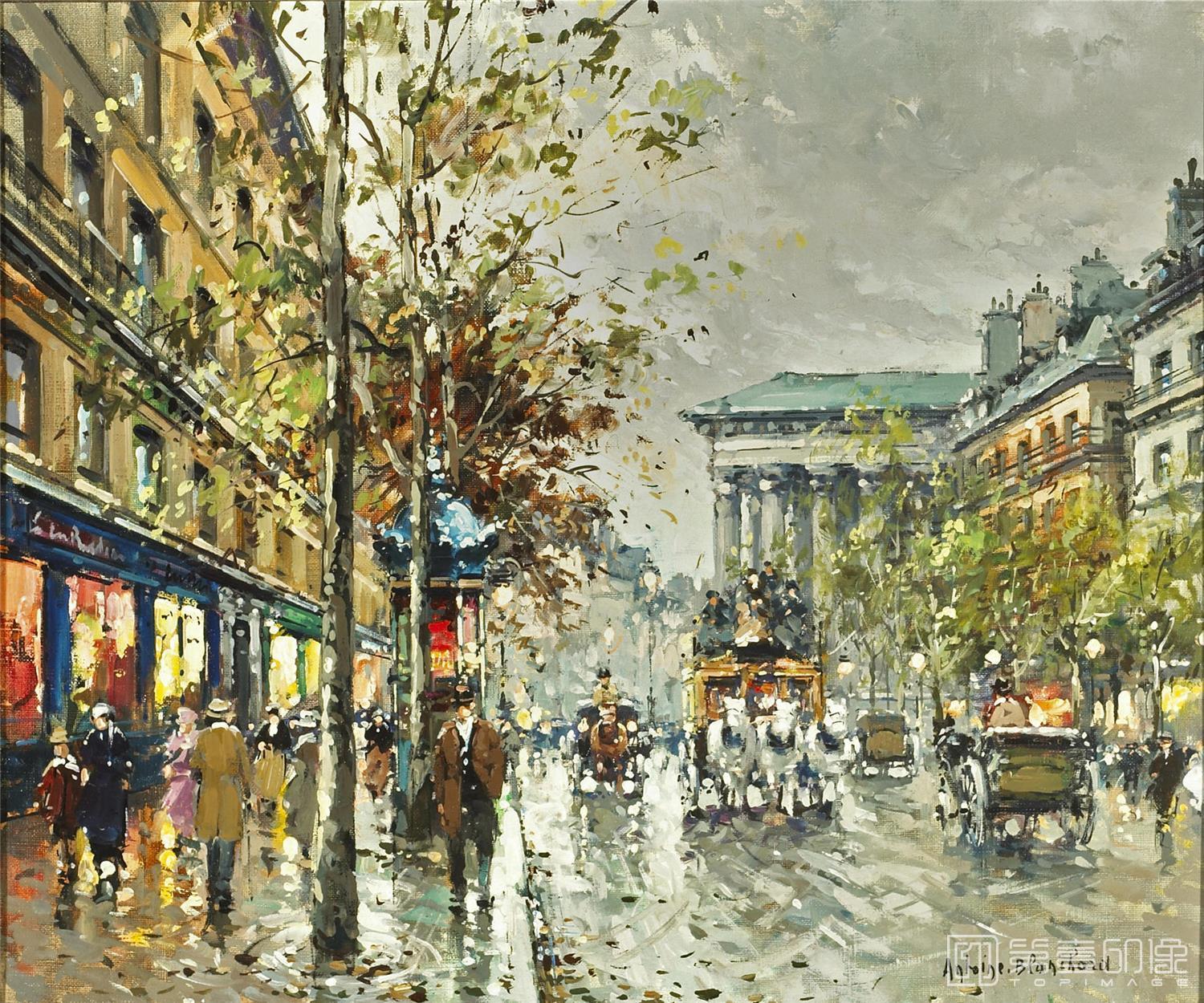 油画-安托万·布兰乍得 Antoine Blanchard作品-094
